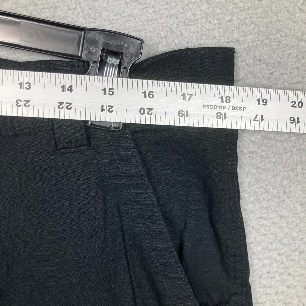 Genuine Dickies Tactical Pant Men 36x30 Black Ripstop Straight Workwear Gorpcore